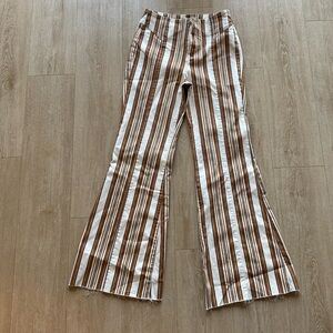 We The Free Brown and Cream Striped Pants